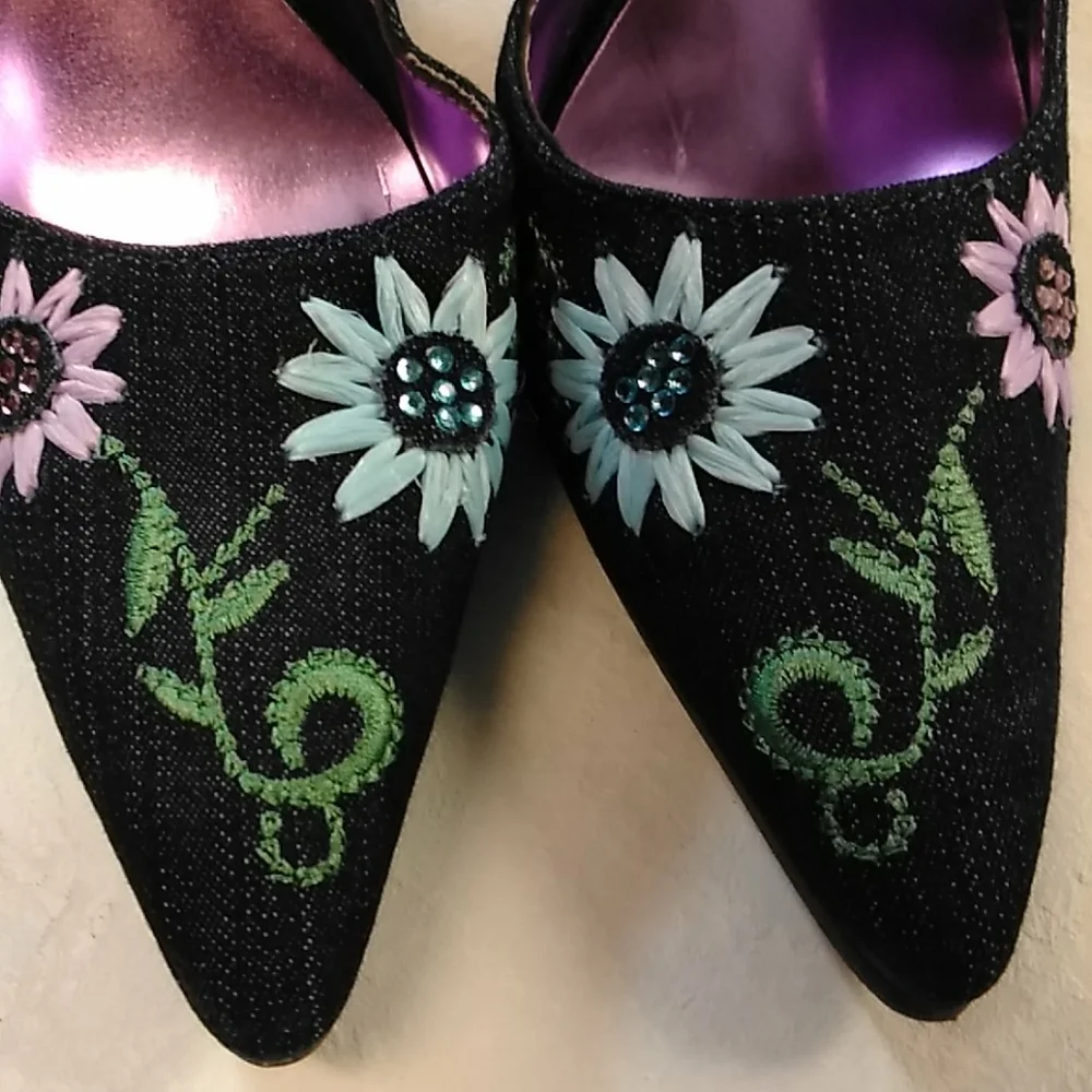 Demi heels woman's size 7.5 Festival, Boho
